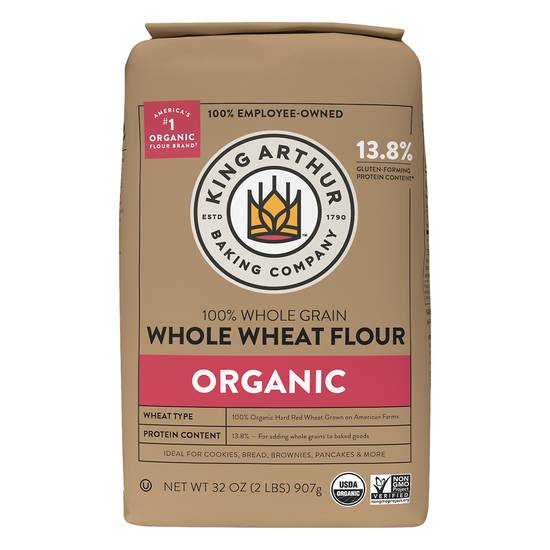 King Arthur Baking Company Organic Whole Wheat Flour