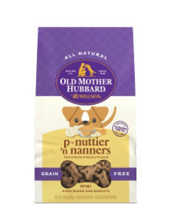 Old Mother Hubbard P-Nuttier'n Nanners Grain Free Dog Treats, Mini (14 oz)