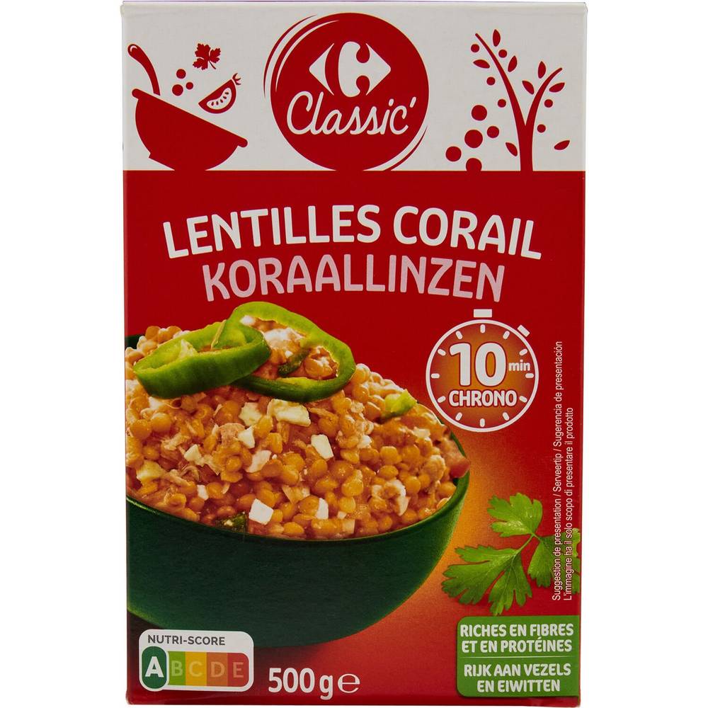 Carrefour - Lentilles corail (500g)