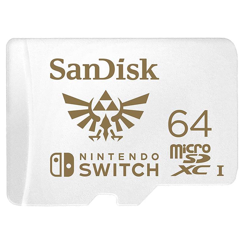 Sandisk 64gb Microsdxc Card For Nintendo Switch (white)