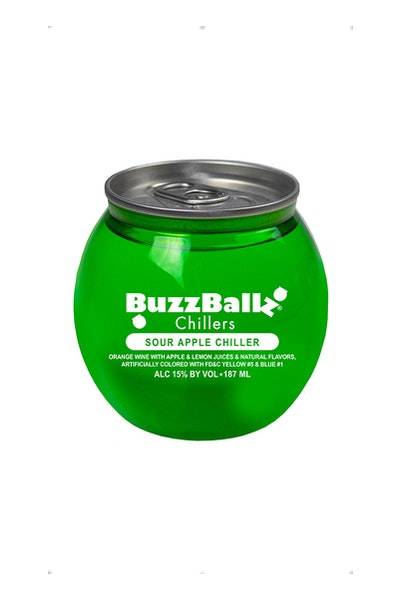 Buzzballz Sour Apple Chillers Cocktail Liquor (187 ml)