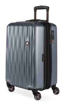 SwissGear Energie Hardside Carry on Spinner Suitcase, Iron Gray
