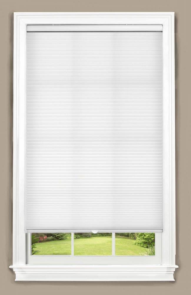 allen + roth 47-in x 64-in White Light Filtering Cordless Cellular Shade | 78689