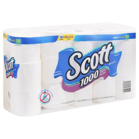 Scott 1000 Sheets Per Roll Toilet Paper (30 ct)
