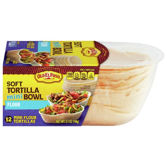 Old El Paso Soft Flour Tortilla Mini Bowls