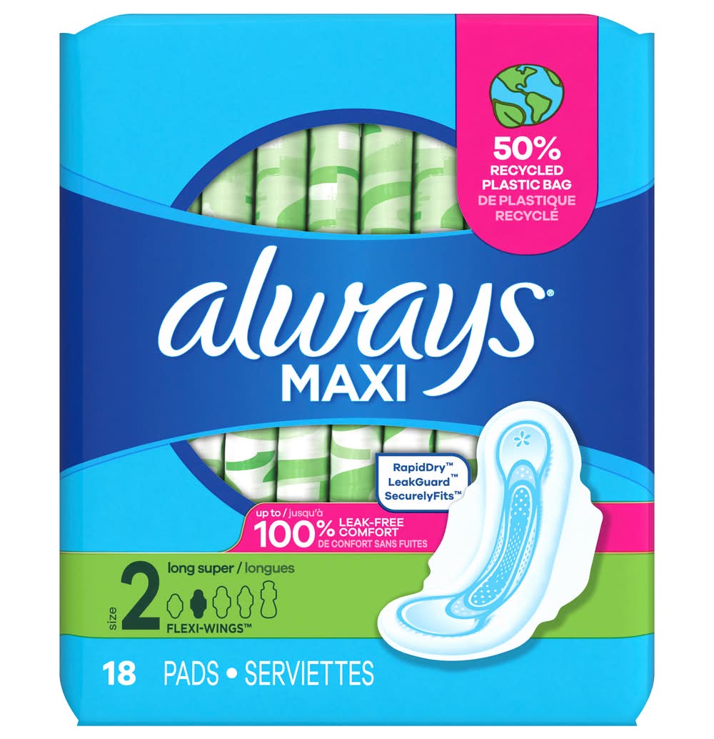 Always Maxi Pads (18 ct)