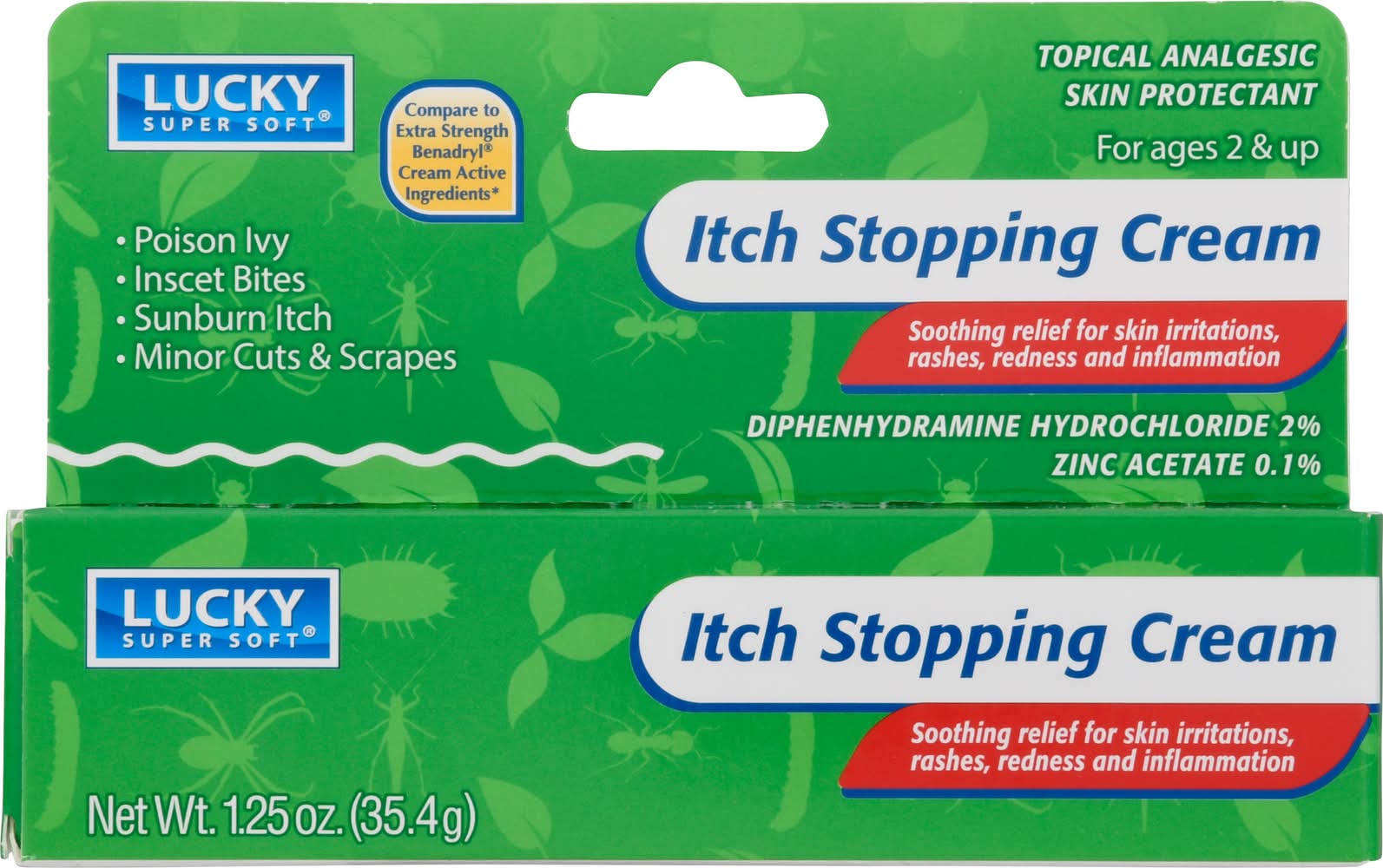 Lucky Super Soft Itch Stopping Cream For Ages 2 & Up (1.25 oz)