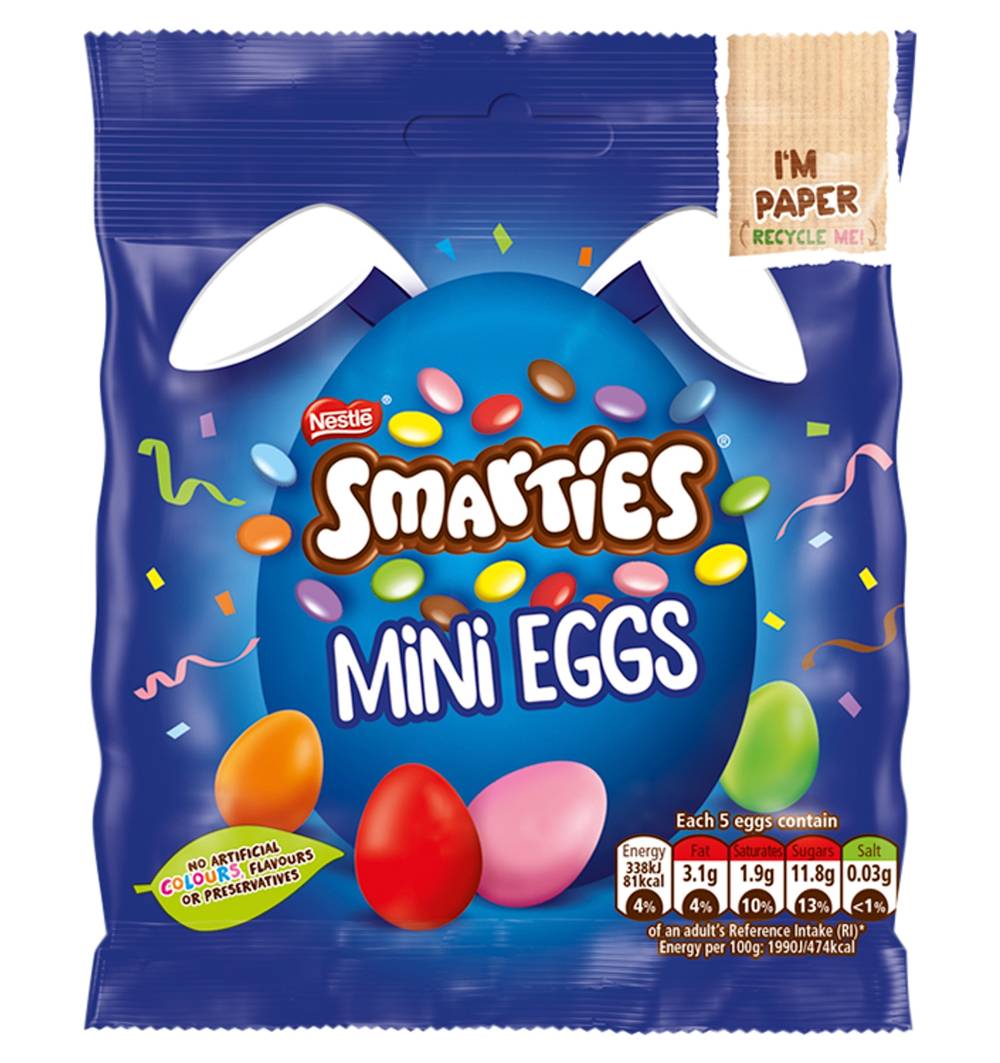 Smarties Mini Eggs Pouch 80g