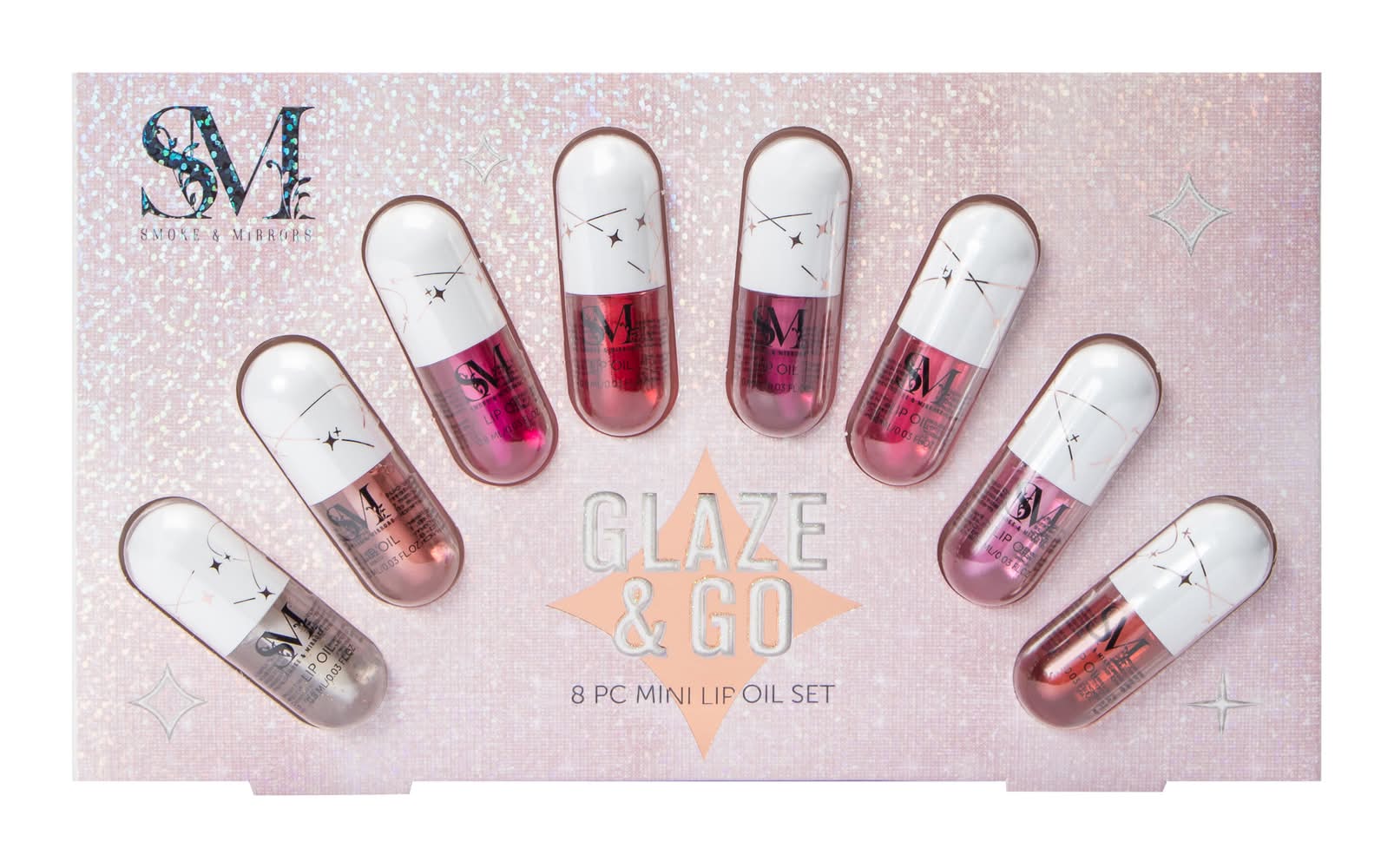 Smoke & Mirrors Glaze & Go Mini Lip Oil Set 8-Count