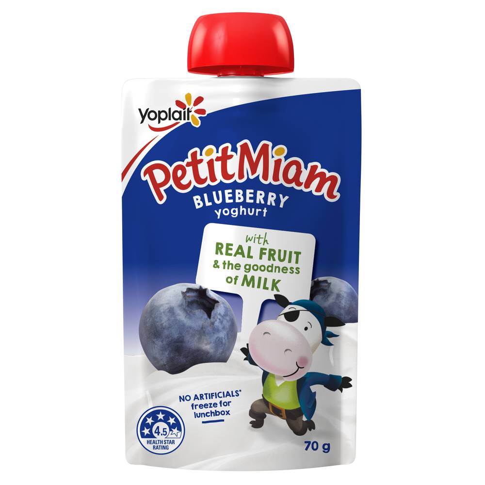Yoplait Petit Miam Yoghurt, Blueberry (70g)
