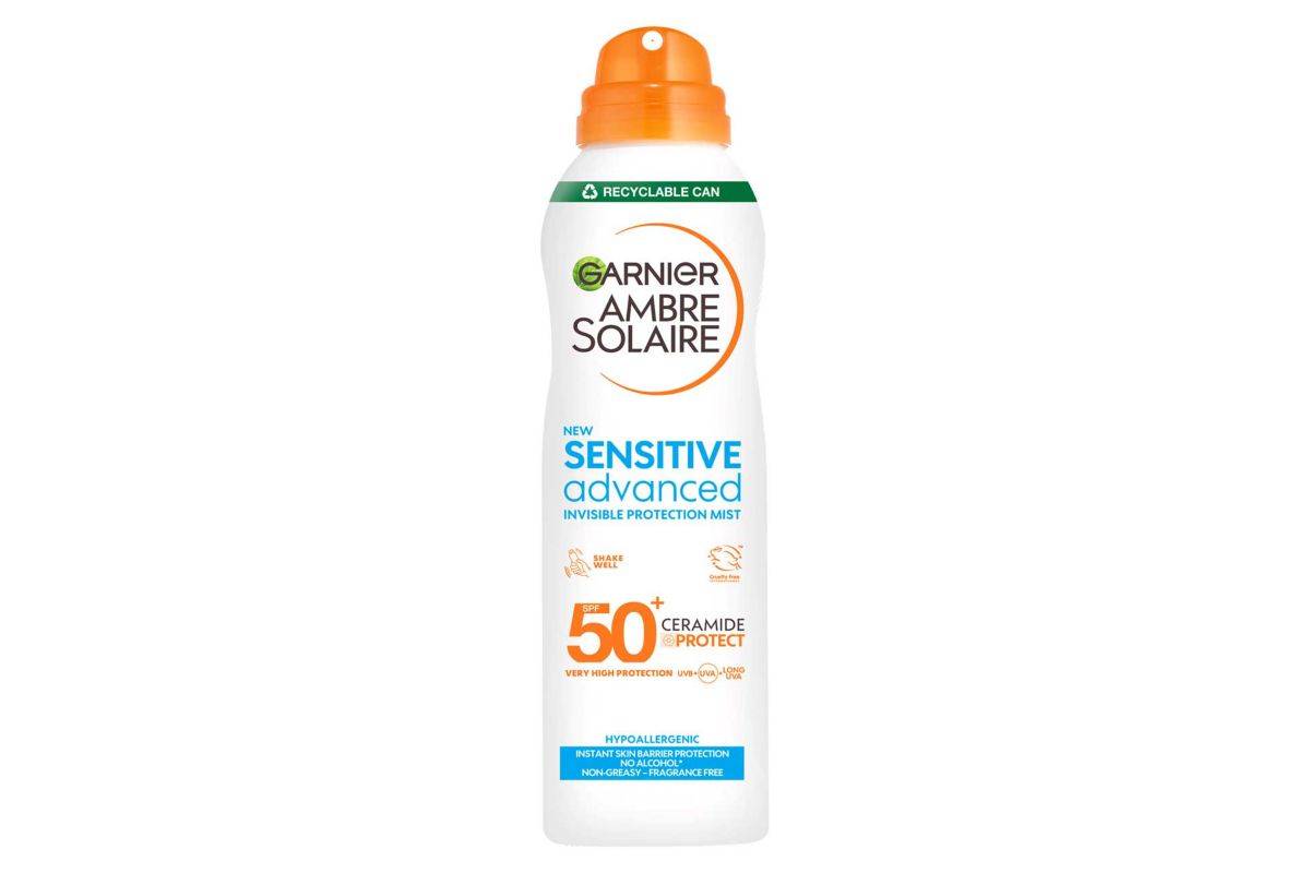 Garnier Ambre Solaire SPF 50+ Sensitive Advanced Dry Mist Sun Spray 150ml