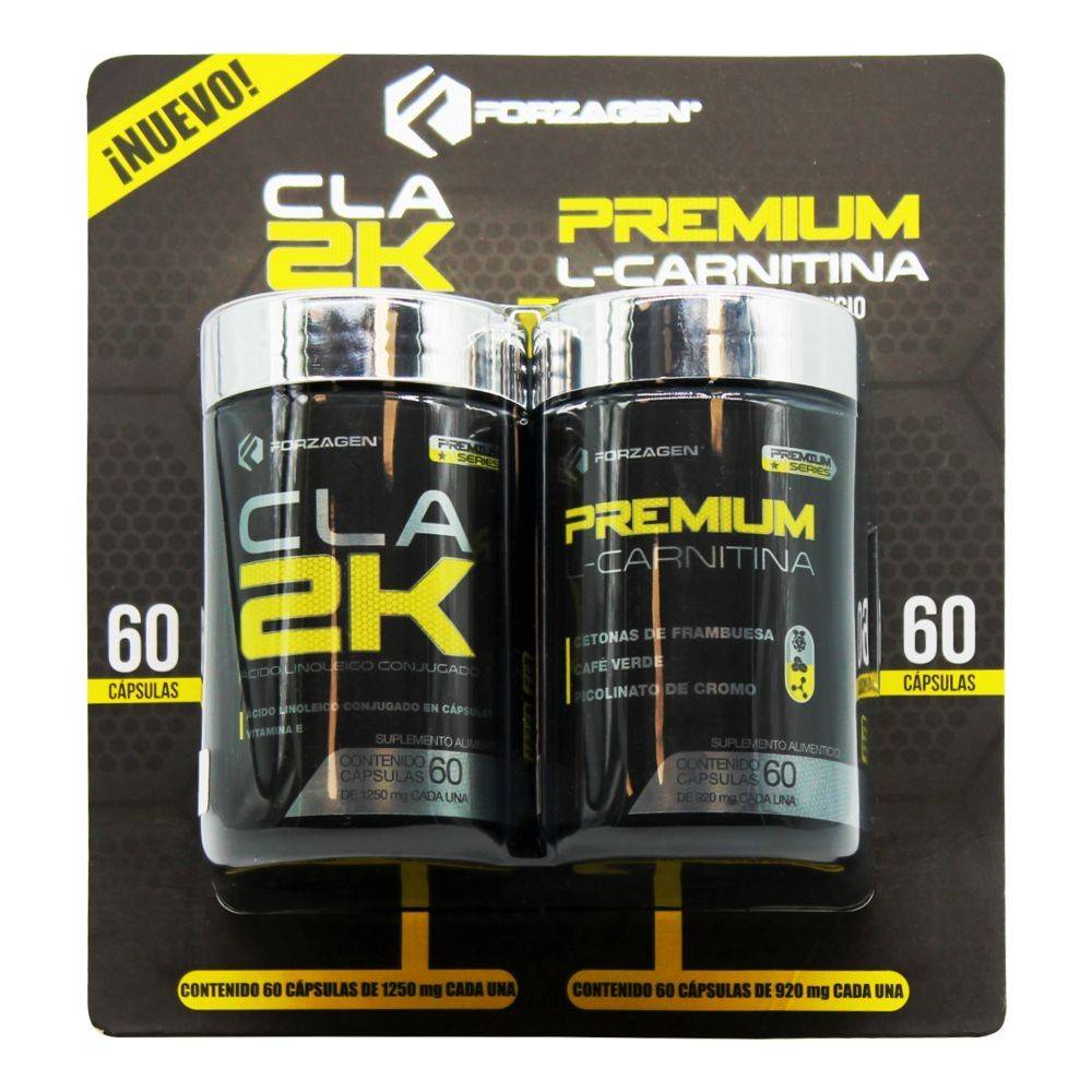 Forzagen Suplemento alimenticio cla 2k + premium l-carnitina en cápsula Delivery Near Me | Order Online