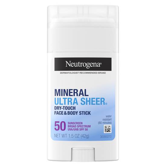 Neutrogena Mineral Ultra Sheer Dry-Touch 50 Spf Sunscreen Stick