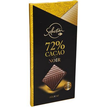 Carrefour Selection - Chocolat noir 72% cacao
