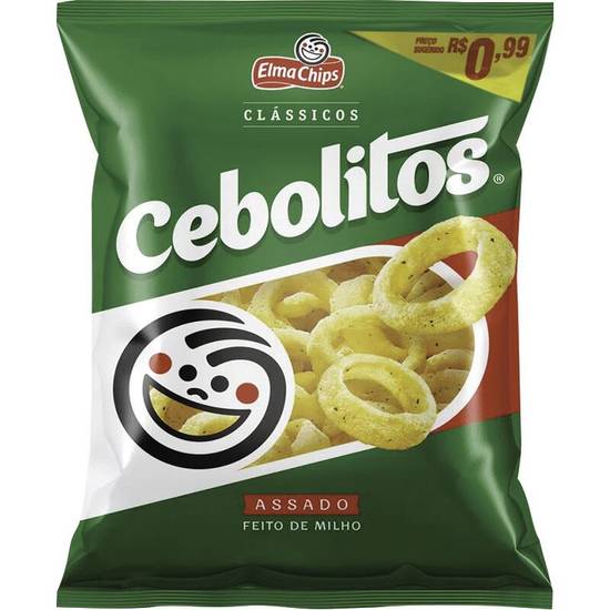 Cebolitos salgadinho de milho sabor cebola elma chips (21 g)