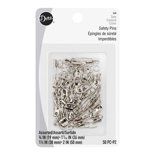 Dritz Safety Pins Assorted Sizes (50 ct)