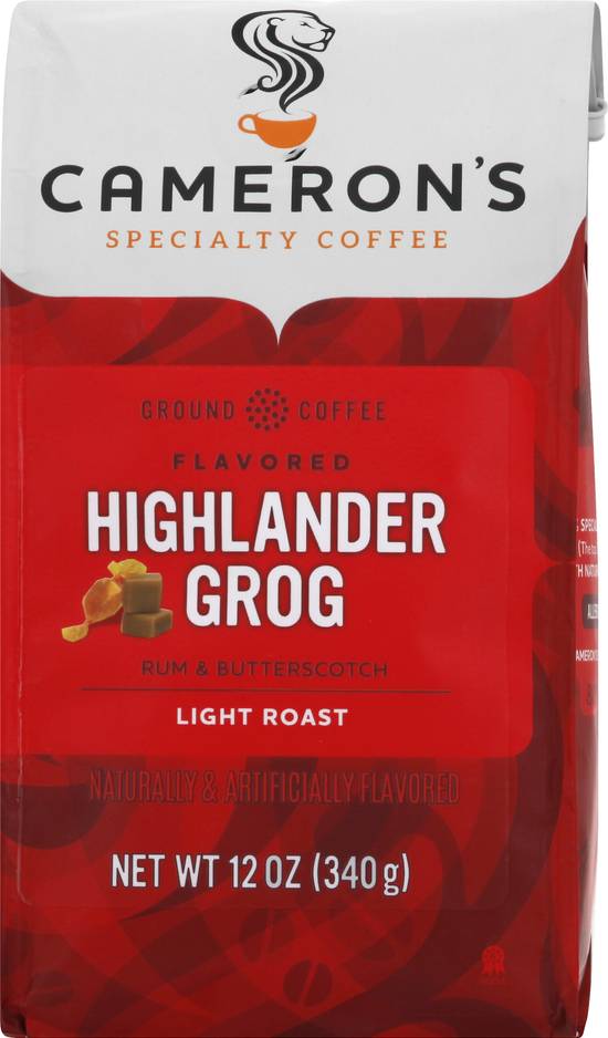 Camerons Highlander Grog Light Roast Coffee (12 oz)