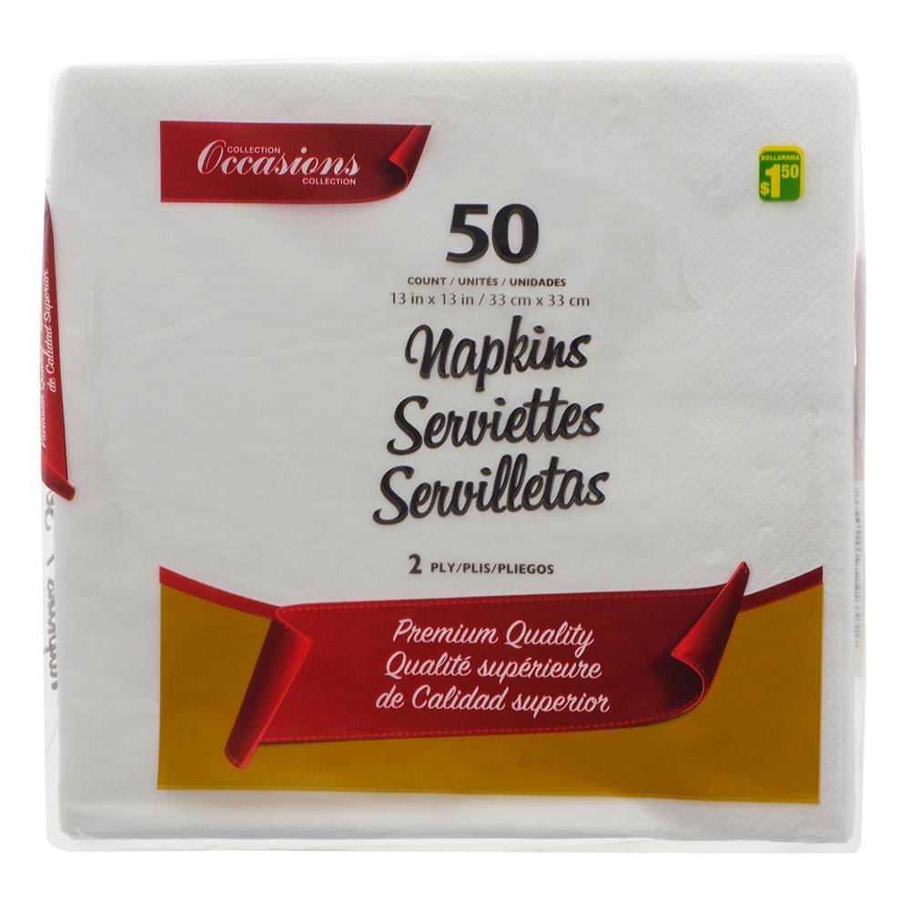 Lunch Napkins, Assorted (50 ct)