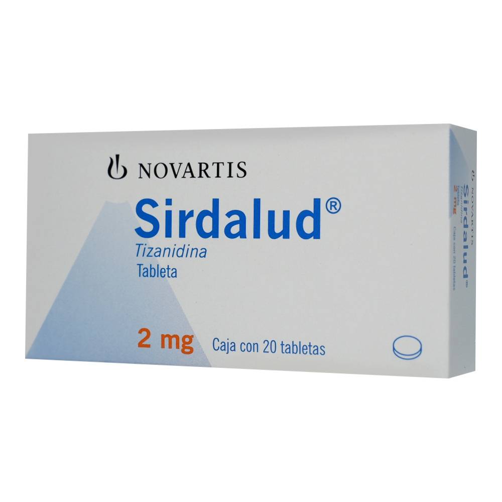 Novartis sirdalud tizanidina 2 mg (20 piezas)