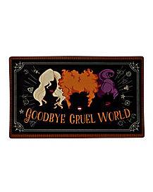 Goodbye Cruel World Doormat - Hocus Pocus