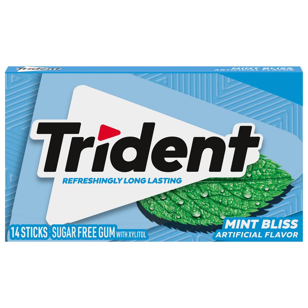 Trident Sugar Free Gum (14 ct) (mint bliss)