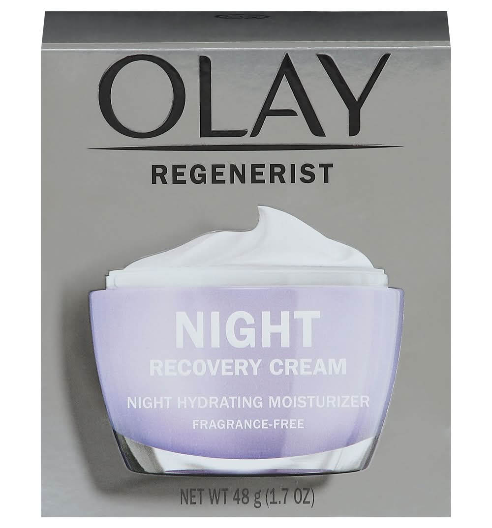 Olay Regenerist Night Face Moisturizer Fragrance Free Recovery Cream (1.7 oz)
