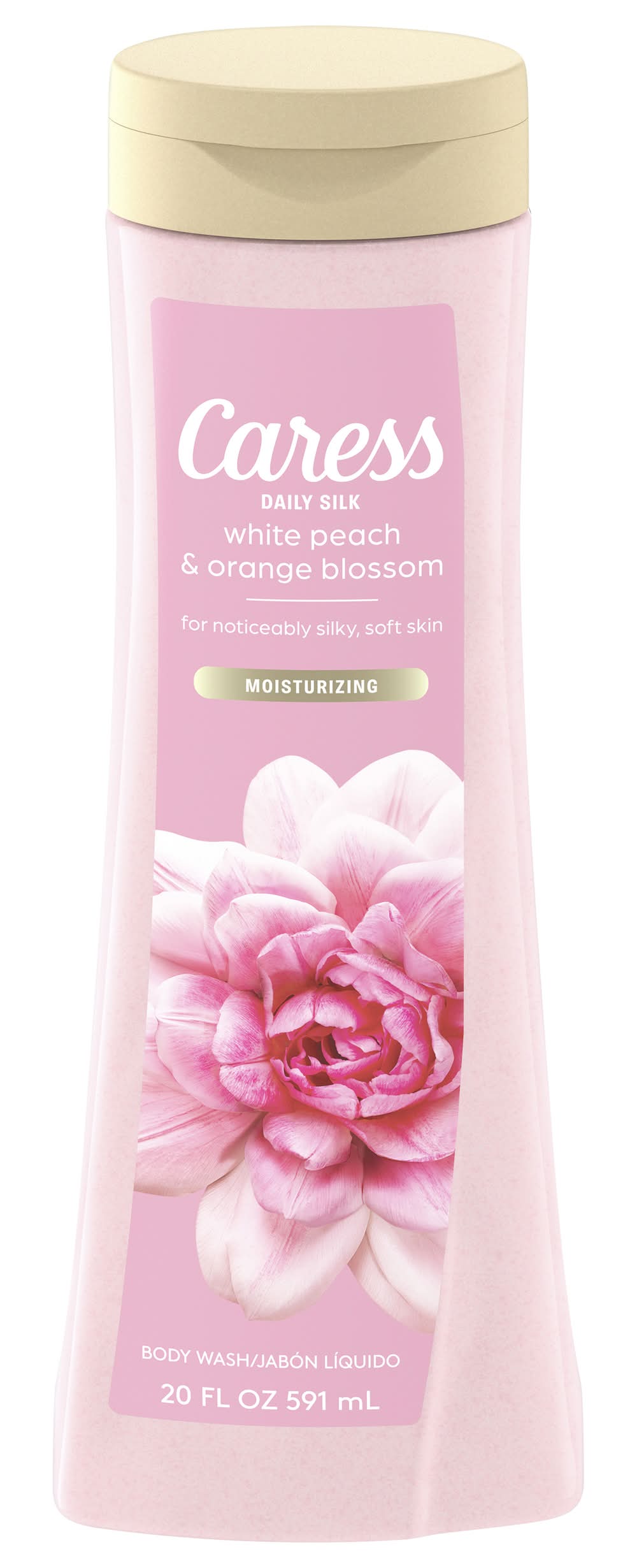 Caress Daily Silk White Peach & Orange Blossom Moisturizing Body Wash (20 fl oz)