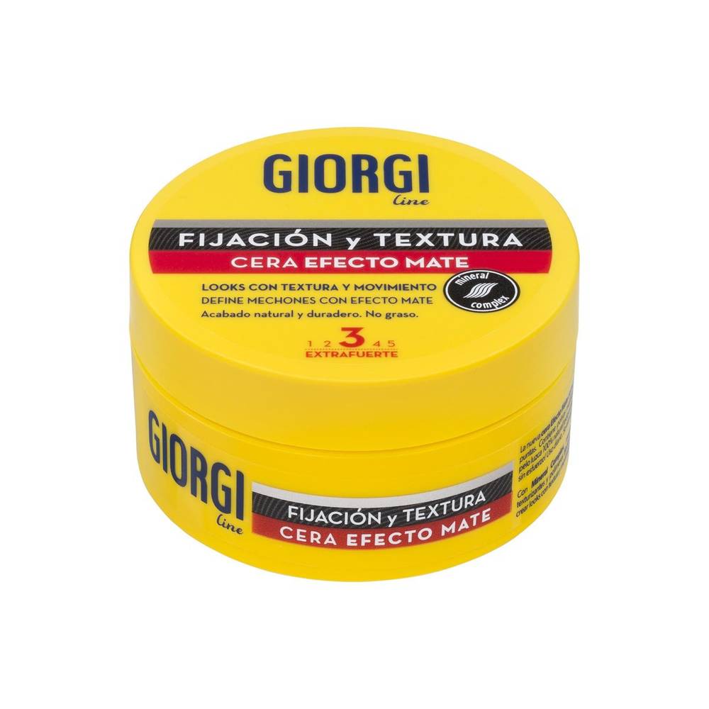 Cera fijadora GIORGI LINE efecto mate extra fuerte tarro 75 ml