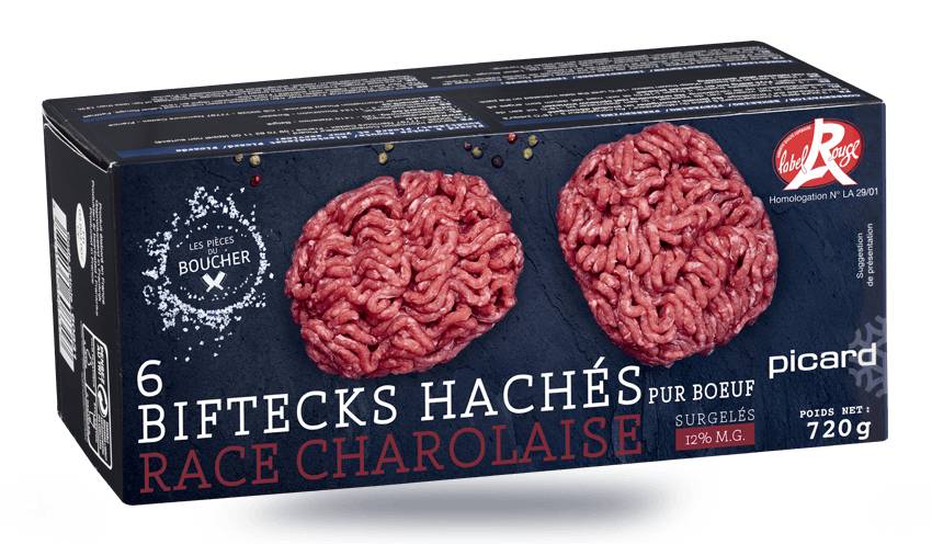 6 biftecks hachés Label Rouge