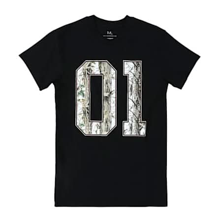 Tree Camo 01 Graphic Tee Large Black