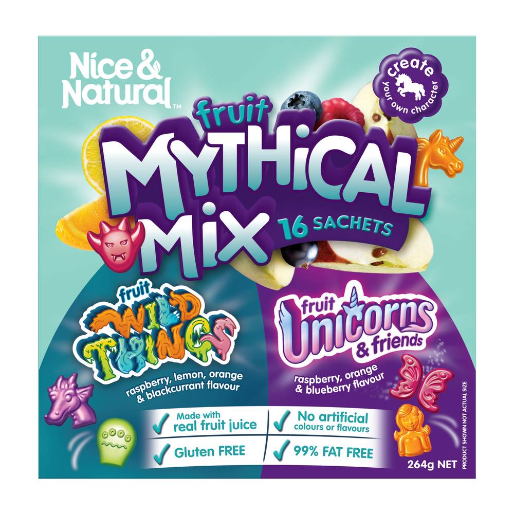 Nice & Natural Fruit Mythical Verity Mix, Assorted (264g, 16 pack)