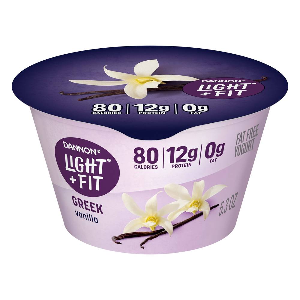 Light + Fit 0% Nonfat Vanilla Greek Yogurt (5.3 oz)