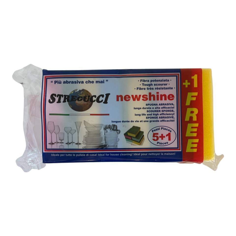 Stregucci fibre abrasive 5+1 (6 un) - 5+1 abrasive fiber sponges (6 units)