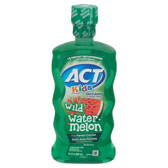 Act Kids Wild Watermelon Anticavity Fluoride Rinse