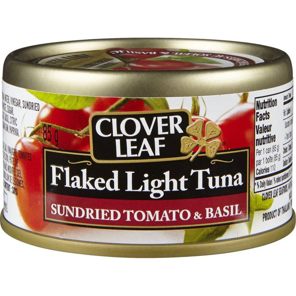 Clover Leaf Flaked Light Tuna, Sundried Tomato & Basil (85 g)