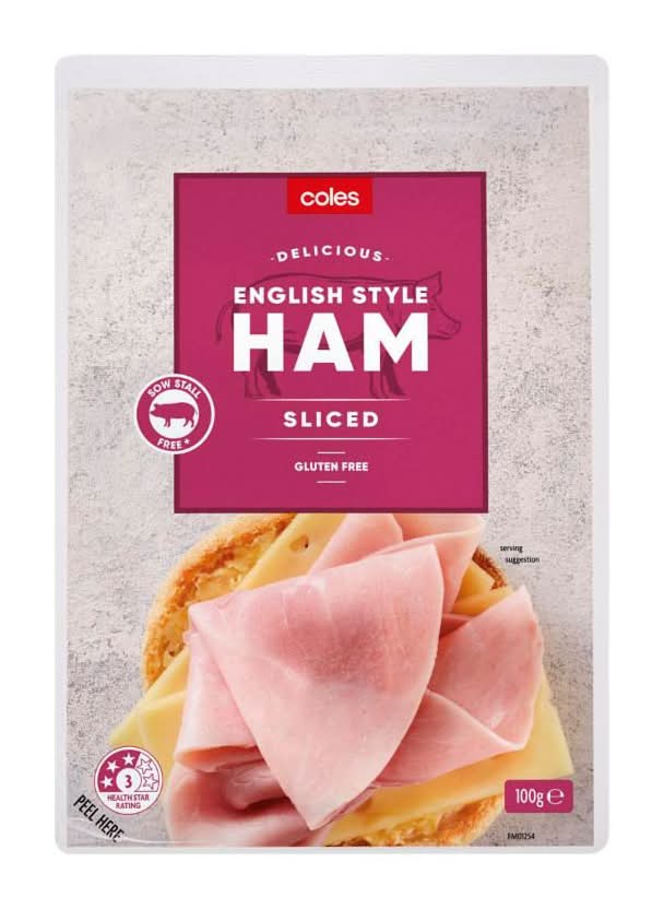 Coles Delicious English Sliced Ham (100g)
