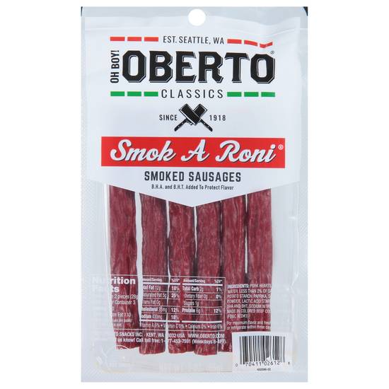 Oh Boy! Oberto Smoked Sausage Sticks (3 oz)