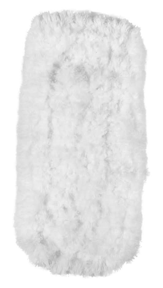 Essentials Microfiber Duster and Mop Pad, 13.39x5.9 in, White