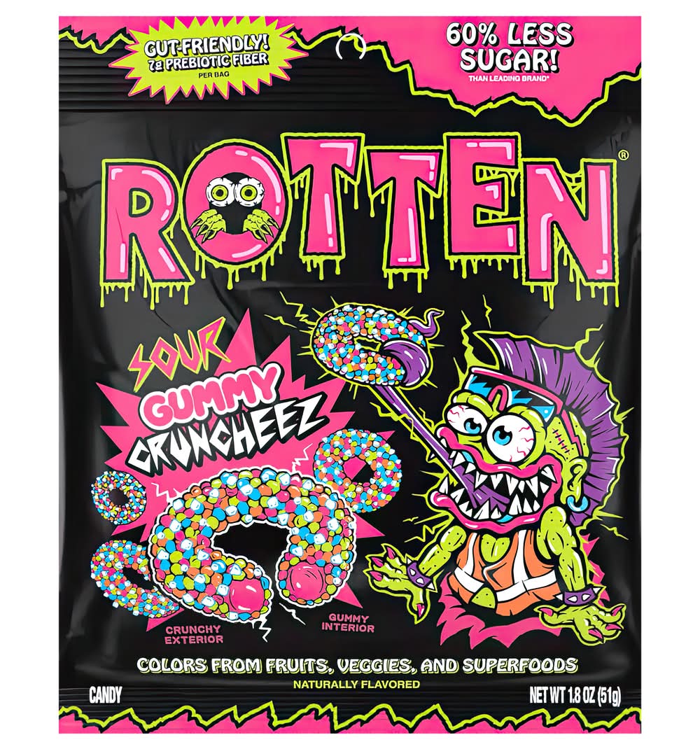 Rotten Sour Cruncheez Gummy Candy (1.8 oz)
