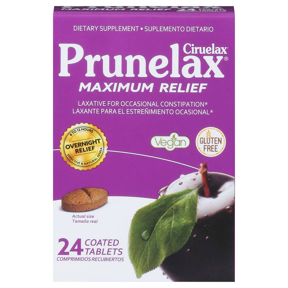 Prunelax Ciruelax Maximum Natural Laxative Tablets (24 ct)