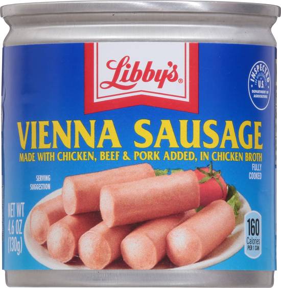 Libby's Vienna Sausage With Chicken Beef & Pork Added in Chicken Broth