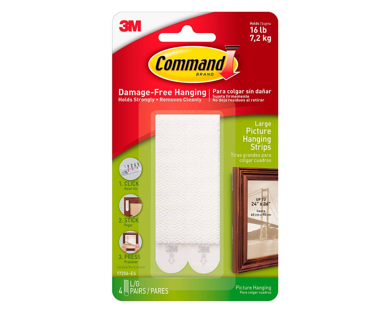 Command large picture hanging strips (4 ct)