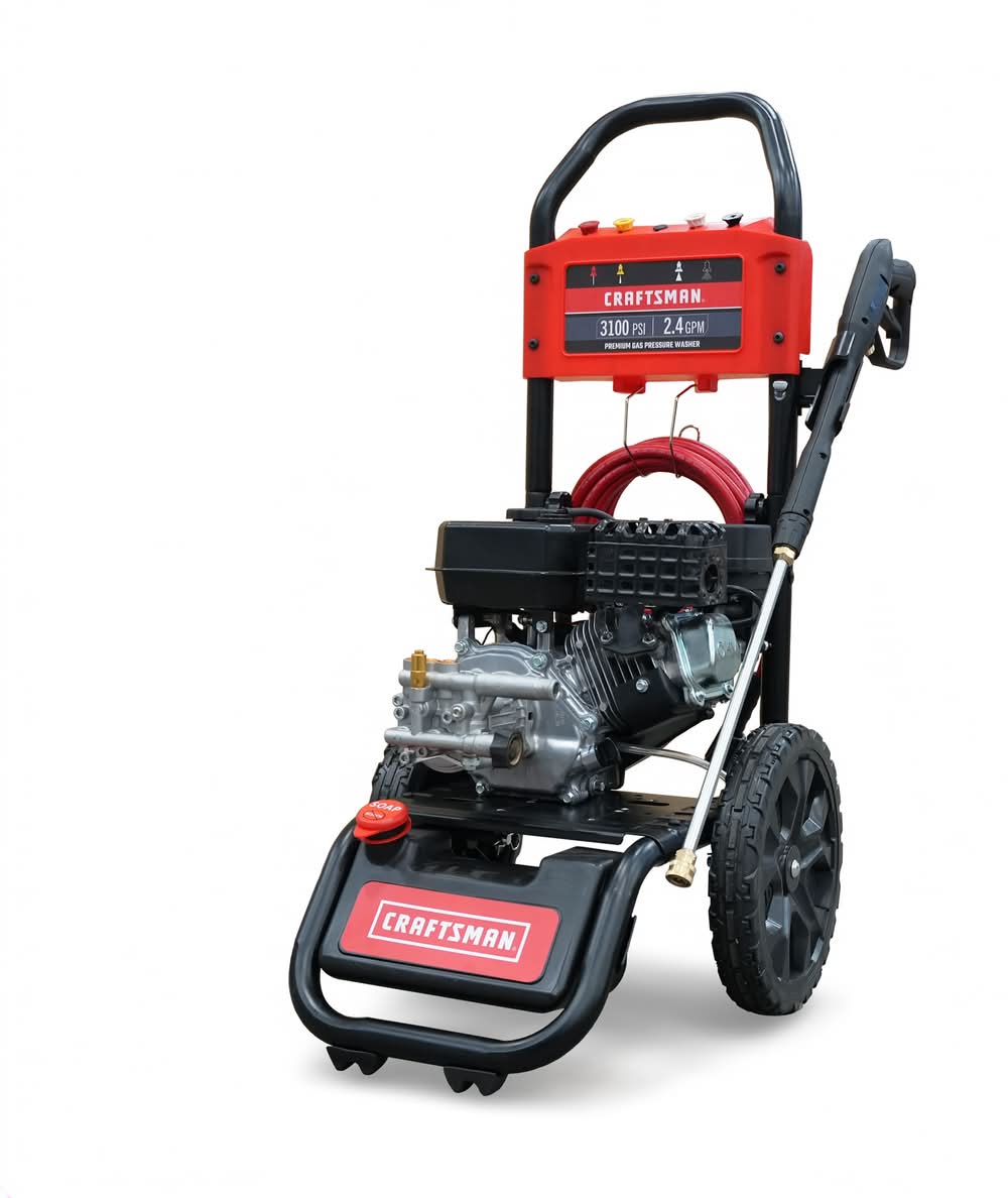 CRAFTSMAN (49-State) 3100-PSI 2.4-GPM Cold Water Gas Pressure washer with 4 Spray Tips