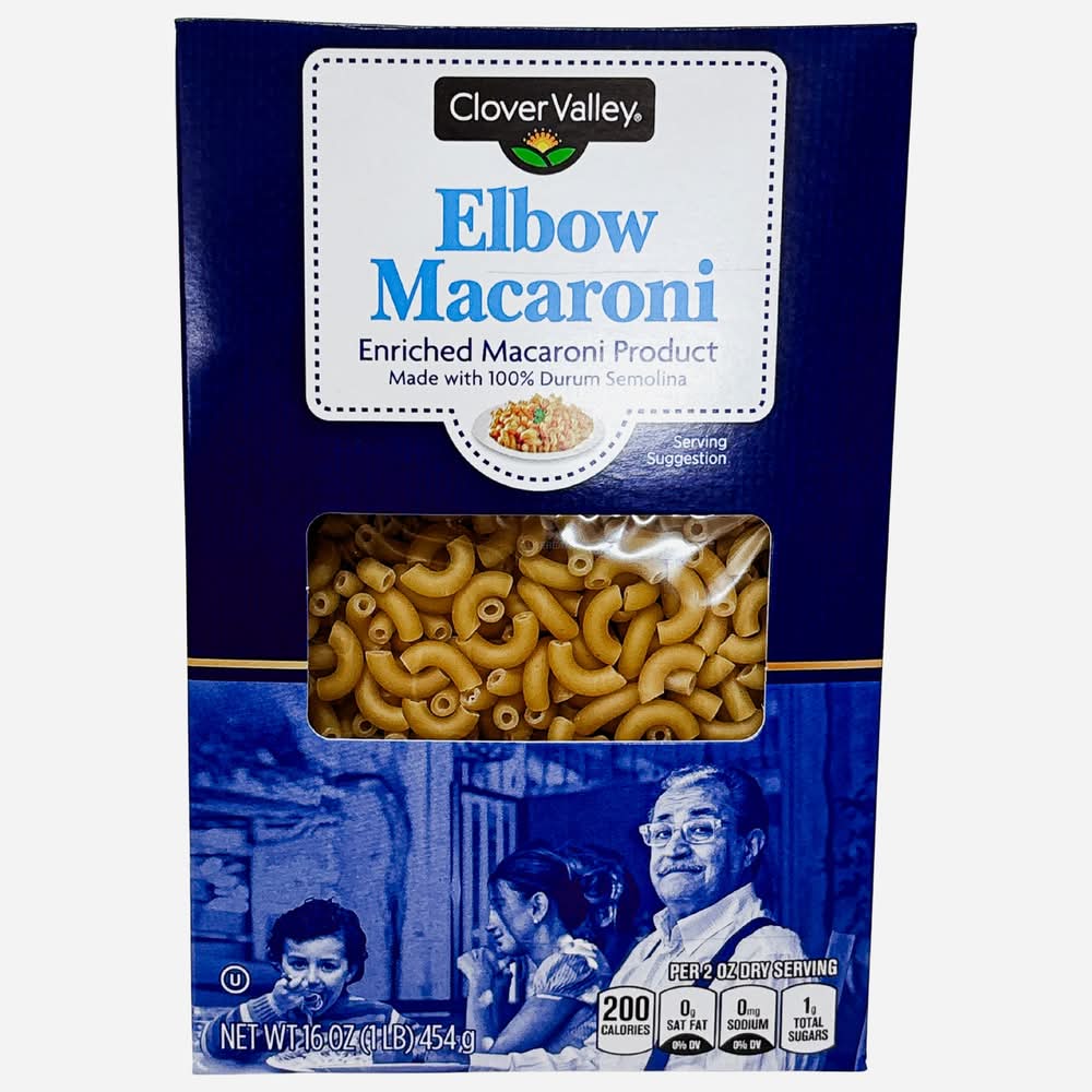 Clover Valley Elbow Macaroni 16 Oz