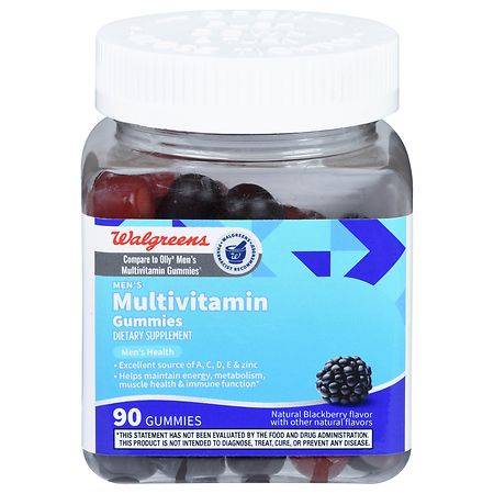 Walgreens Men's Multivitamin Gummies (blackberry)