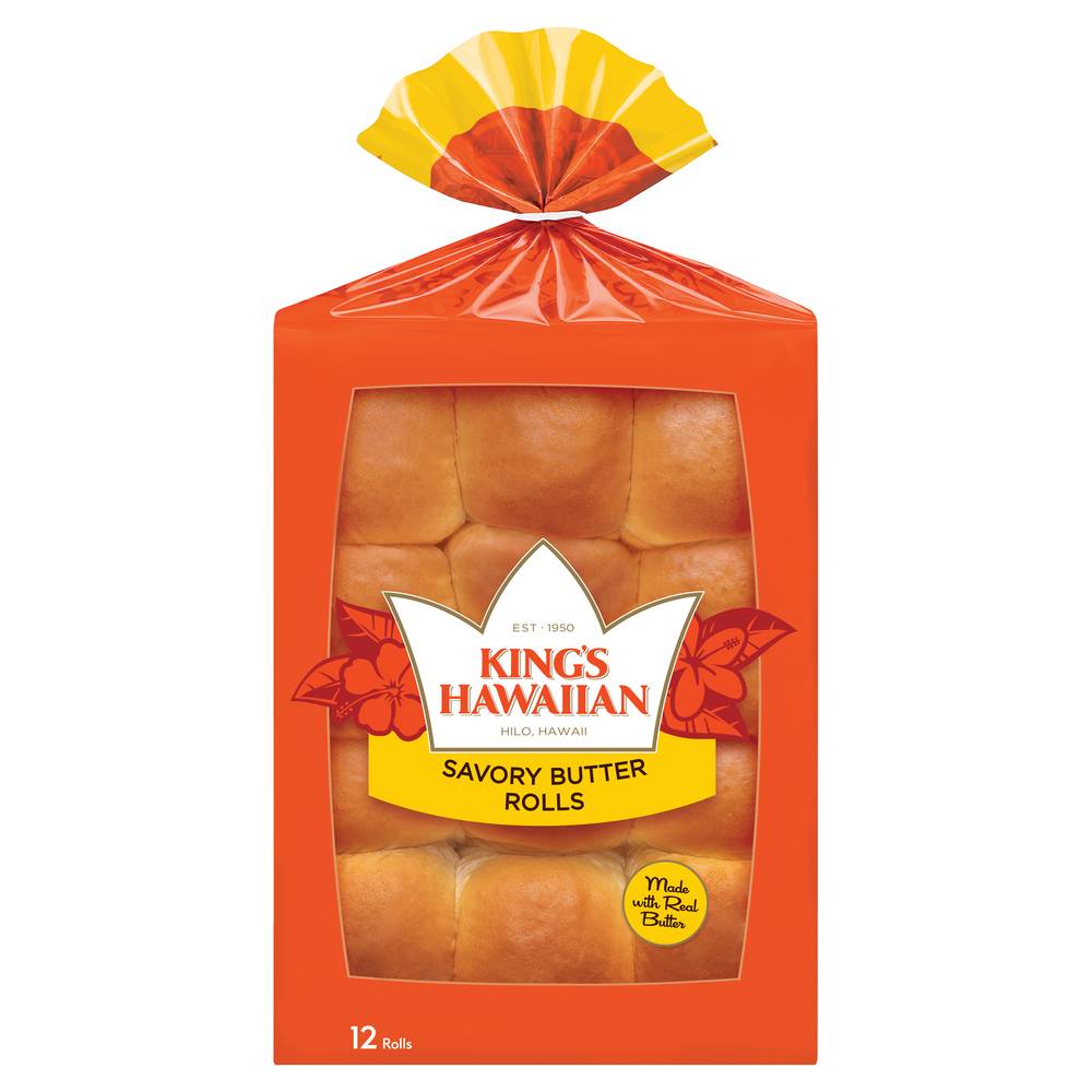 King's Hawaiian Savory Butter Rolls (12 oz, 12 ct)