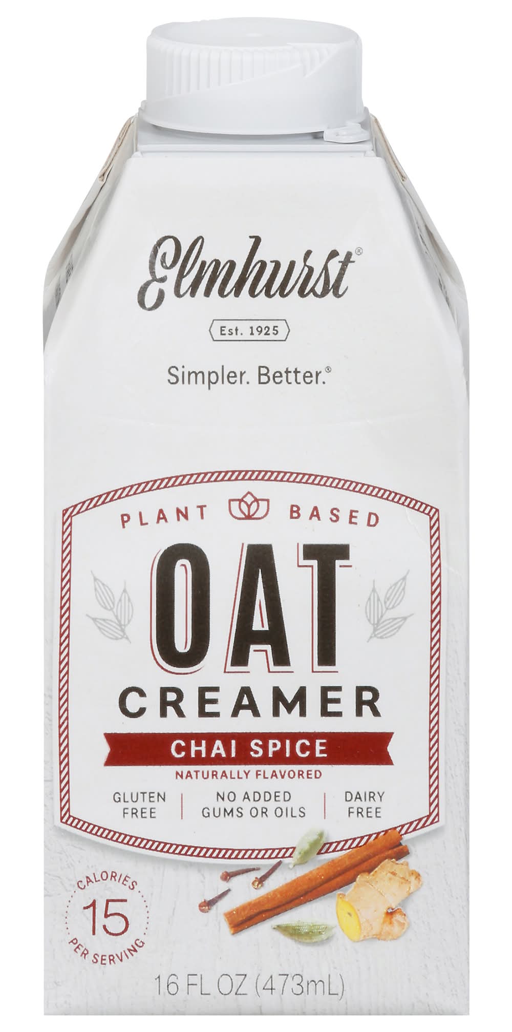 Elmhurst Plant-Based Chai Spice Oat Creamer