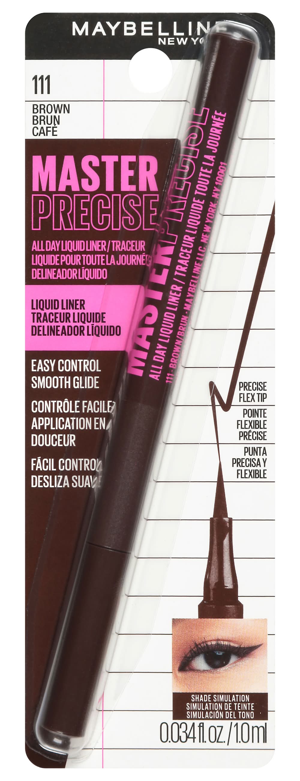 Maybelline Liquid Eyeliner, 111 Forest Brown (0.1 fl oz)