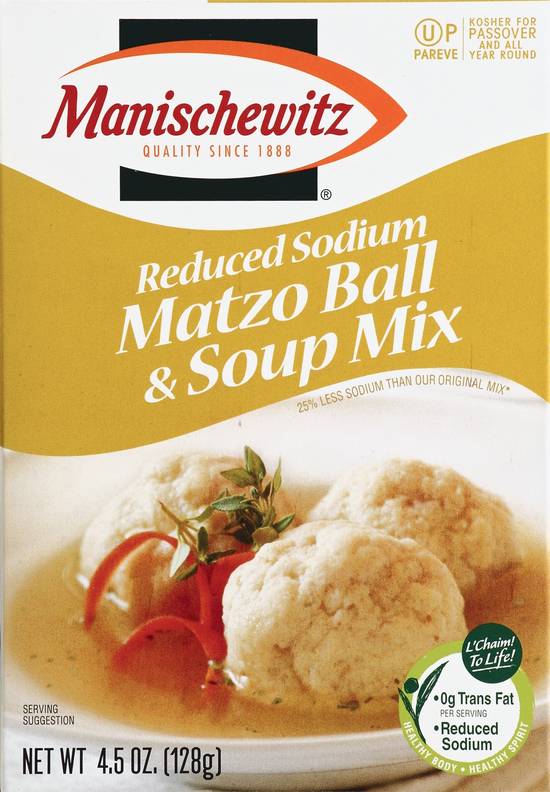 Manischewitz Kosher Reduced Sodium Matzo Ball & Soup Mix (4.5 oz)