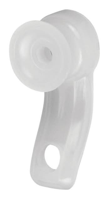 Kenney White Traditional/Transitional Universal Track Carriers 4.5 In. L